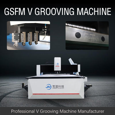 Fully Automatic CNC V Grooving Machine Four Sided In Door Industry